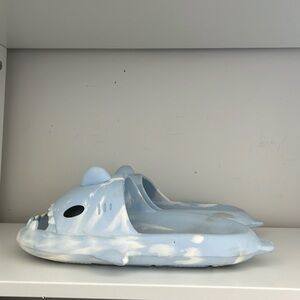 Marble Pattern Shark Slides Size 9 Men’s